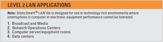 Raised Access Floor Carpet - Level 2 Protection