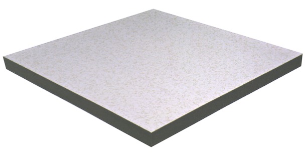 Calcium Sulphate Raised Floor - Solid Panel Views - Side