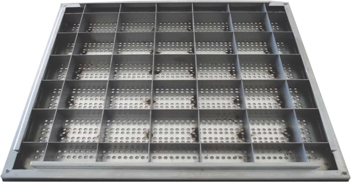 Wood Core Raised Access Flooring - Airflow Panel Views - Bottom Side