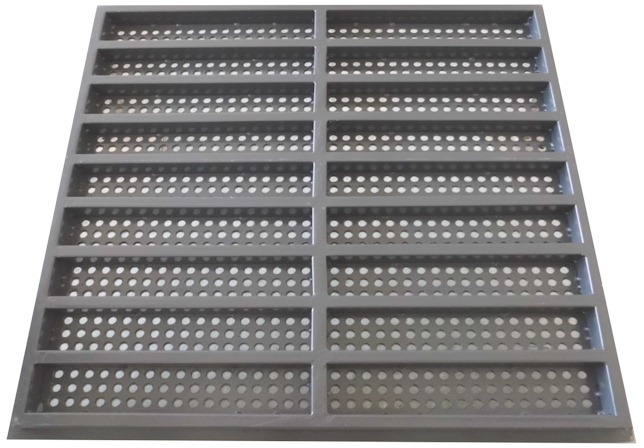 Hollow Steel and Concrete Computer Flooring Standard Airflow 26% Panels - Side
