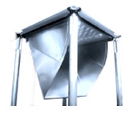 Raised Access Floor Universal High Output Air Grate - Scoop