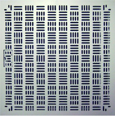 Raised Access Floor Universal High Output Air Grate - Top
