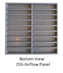 Concrete Raised Floor Systems - Standard Air Flow Panel - Bottom